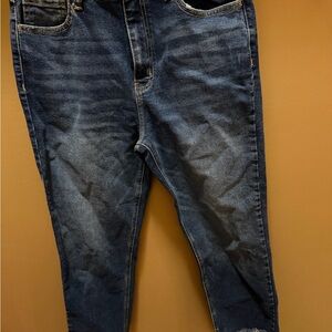 Cello Denim Jeans in Blue with Gold Stitching